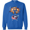 Wolverine Columbus Blue Jackets T-Shirts Hoodie Ugly Christmas Sweater