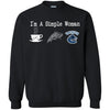 Vancouver Canucks T Shirt Hoodie I Am A Simple Woman Love Coffe Pizza Vancouver Canucks
