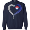 Texas Rangers T Shirts Hoodie Love Heart