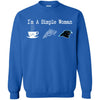 CAROLINA PANTHERS T Shirt Hoodie I Am A Simple Woman Love Coffe Pizza CAROLINA PANTHERS