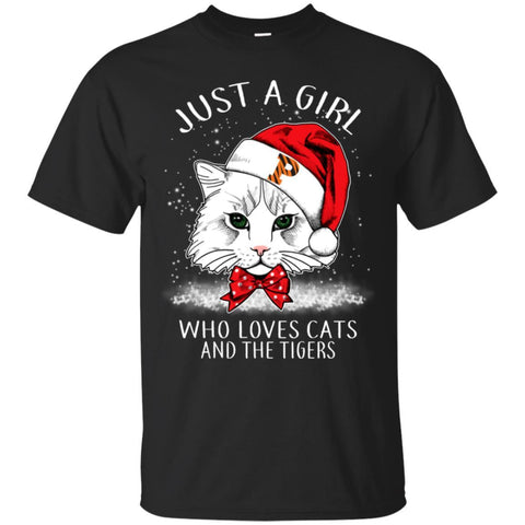 Cats Princeton Tigers T Shirt Hoodie Ugly Christmas Sweater Just A Girl Who Loves Cats And Christmas