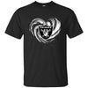 Oakland Raiders T Shirt Hoodie Color Water Heart