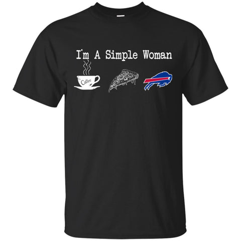 BUFFALO BILLS T Shirt Hoodie I Am A Simple Woman Love Coffe Pizza BUFFALO BILLS