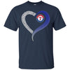 Texas Rangers T Shirts Hoodie Love Heart