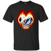 Soccer Tampa Bay Lightning T Shirts Hoodie Fire Heart