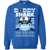 Daddy Shark Oakland Raiders T Shirt Hoodie Ugly Christmas Sweater Daddy Shark Doo Doo Doo