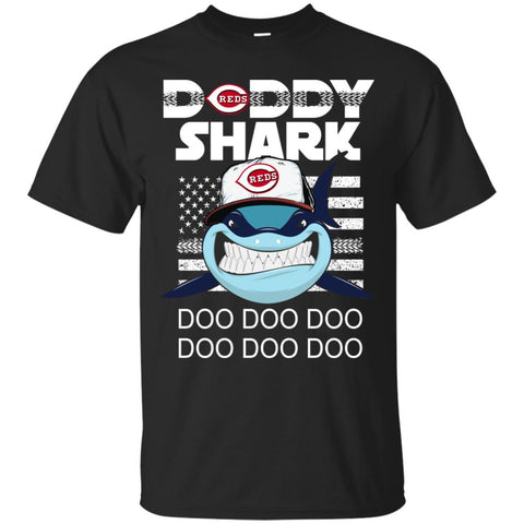 Daddy Shark Cincinnati Reds T Shirt Hoodie Ugly Christmas Sweater Daddy Shark Doo Doo Doo