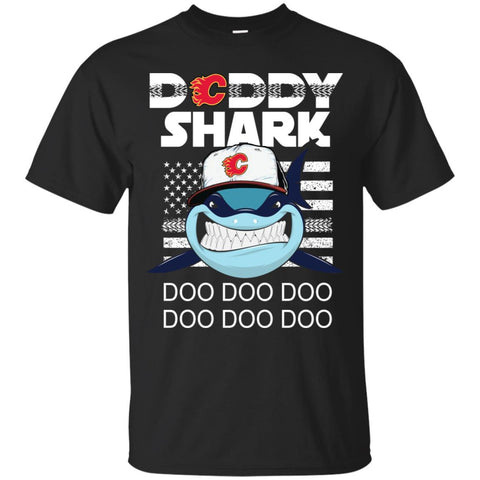 Daddy Shark Calgary Flames T Shirt Hoodie Ugly Christmas Sweater Daddy Shark Doo Doo Doo