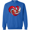 San Francisco 49ers T Shirt Hoodie Color Water Heart