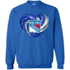 New York Rangers T Shirt Hoodie Color Water Heart