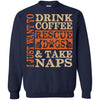 Dogs T Shirts Hoodie   Drink coffee Rescue Dogs - Take Naps