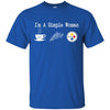 Pittsburgh Steelers T Shirt Hoodie I Am A Simple Woman Love Coffe Pizza Pittsburgh Steelers