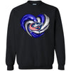 Columbus Blue Jackets T Shirt Hoodie Color Water Heart