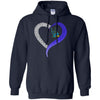 Delaware Fightin' Blue Hens T Shirt Hoodie Ugly Christmas Sweater Love Heart