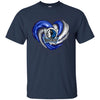 DALLAS MAVERICKS T Shirt Hoodie Color Water Heart