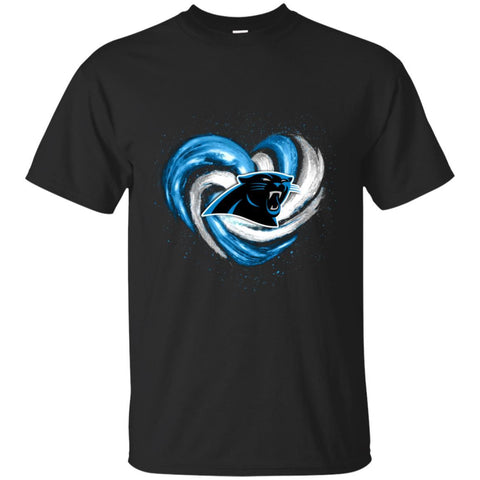 CAROLINA PANTHERS T Shirt Hoodie Color Water Heart