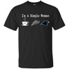 CAROLINA PANTHERS T Shirt Hoodie I Am A Simple Woman Love Coffe Pizza CAROLINA PANTHERS