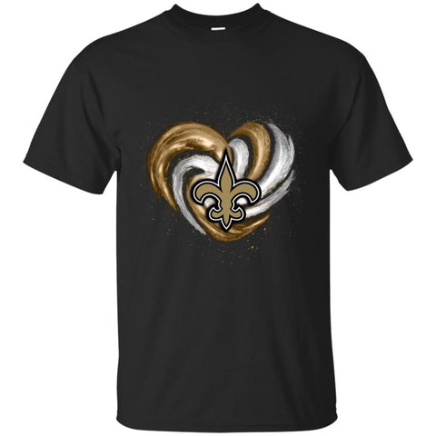 New Orleans Saints T Shirt Hoodie Color Water Heart