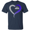 Colorado Rockies T Shirts Hoodie Love Heart