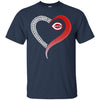 Cincinnati Reds T Shirts Hoodie Love Heart