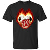 Soccer Washington Nationals T Shirts Hoodie Fire Heart