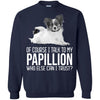 Papillion T Shirts Hoodie  Of Course I Talk To