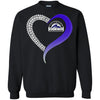 Colorado Rockies T Shirts Hoodie Love Heart