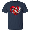 San Francisco 49ers T Shirt Hoodie Color Water Heart