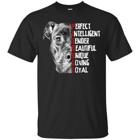 Pitbull T Shirts Hoodie  Pitbull Perfect Itelligent Tender Beautiful