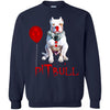 Pitbull T Shirts Hoodie  Pitbull Wearing IT Clown