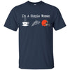 CLEVELAND BROWNS T Shirt Hoodie I Am A Simple Woman Love Coffe Pizza CLEVELAND BROWNS