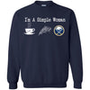 Buffalo Sabres T Shirt Hoodie I Am A Simple Woman Love Coffe Pizza Buffalo Sabres