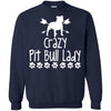 Pitbull T Shirts Hoodie  Crazy Pit Bull Lady