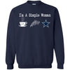 Dallas Cowboys T Shirt Hoodie I Am A Simple Woman Love Coffe Pizza Dallas Cowboys