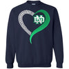 North Dakota Fighting Hawks T Shirt Hoodie Ugly Christmas Sweater Love Heart