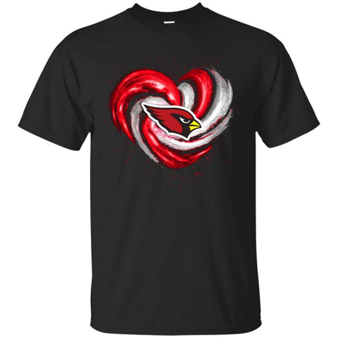 Arizona Cardinals T Shirt Hoodie Color Water Heart