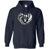 Oakland Raiders T Shirt Hoodie Color Water Heart