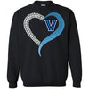 Villanova Wildcats T Shirt Hoodie Ugly Christmas Sweater Love Heart