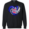 DETROIT PISTONS T Shirt Hoodie Color Water Heart