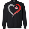 Cincinnati Reds T Shirts Hoodie Love Heart
