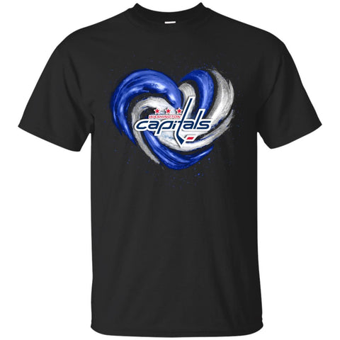 Washington Capitals T Shirt Hoodie Color Water Heart