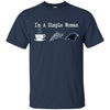 CAROLINA PANTHERS T Shirt Hoodie I Am A Simple Woman Love Coffe Pizza CAROLINA PANTHERS
