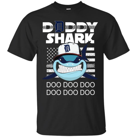 Daddy Shark Detroit Tigers T Shirt Hoodie Ugly Christmas Sweater Daddy Shark Doo Doo Doo