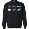PHILADELPHIA EAGLES T Shirt Hoodie I Am A Simple Woman Love Coffe Pizza PHILADELPHIA EAGLES