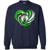 BOSTON CELTICS T Shirt Hoodie Color Water Heart
