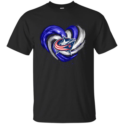 Columbus Blue Jackets T Shirt Hoodie Color Water Heart