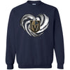 Vegas Golden Knights T Shirt Hoodie Color Water Heart