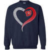 Washington Nationals T Shirts Hoodie Love Heart