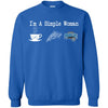 ORLANDO MAGIC T Shirt Hoodie I Am A Simple Woman Love Coffe Pizza ORLANDO MAGIC