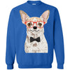 Chihuahua T Shirts Hoodie  Funny Chihuahua Wearing Red Glasses